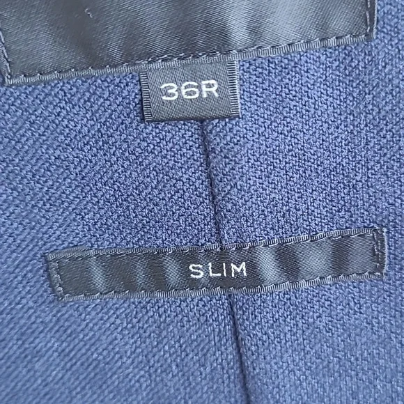 J CREW Ludlow Slim Recent Dark Blue Weave Blend 36 R Slim Mens Sport Coat Blazer